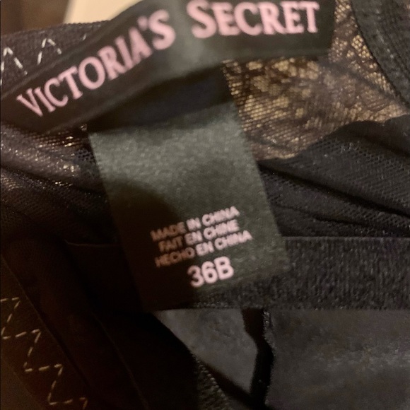 Victoria secrets négligée black with lace vintage style adjustable straps - Picture 6 of 6